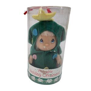 Vintage NEW Precious Moments Christmas Tree Ornament Doll 5 inch Enesco 2000s